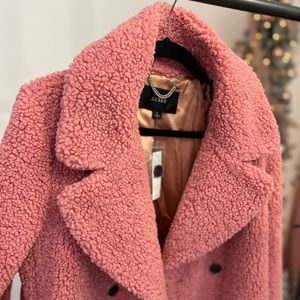 J. Crew Double Breasted Teddy Sherpa